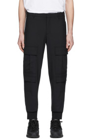 Neil Barrett - Black Wool Cargo Pants