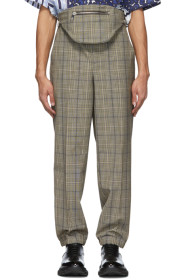 Neil Barrett - Beige & Black Bum Bag Easy Trousers