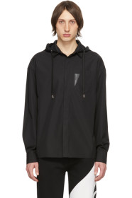 Neil Barrett - Black Hooded Shirt