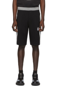 Neil Barrett - Black & Grey Sports Stripe Shorts