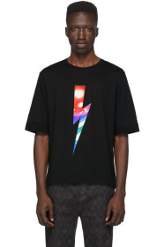 Neil Barrett - Black City Lights Lighting Bolt T-Shirt