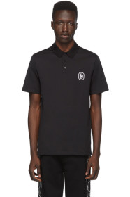 Neil Barrett - Black New Logo Jersey Polo