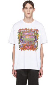 Neil Barrett - White & Multicolor Artist T-Shirt