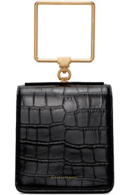 Marge Sherwood - Sac embossé façon croco noir Pump