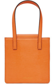 Marge Sherwood - Sac embossé façon lézard orange Grandma