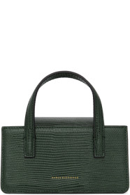 Marge Sherwood - Sac embossé façon lézard vert Mini Grandma