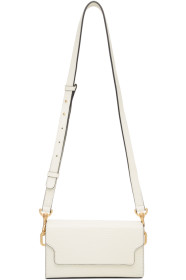 Marge Sherwood - Sac embossé façon lézard blanc Clutch Box