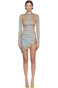 Maisie Wilen - SSENSE Exclusive Blue Turtleneck Dress