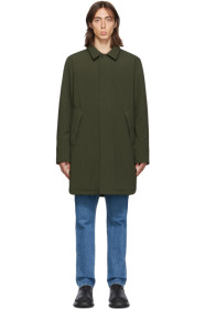 The Very Warm - SSENSE Exclusive Khaki Shell Filled Mac Coat