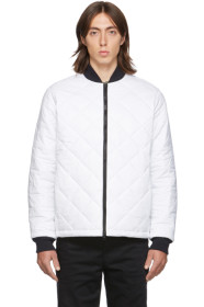 The Very Warm - SSENSE Exclusive White Light Quilted Bomber Jacket