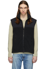 The Very Warm - Black Fleece Zip Vest
