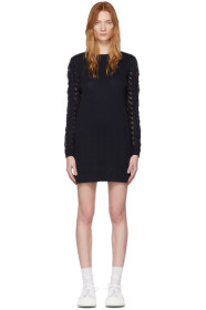 See by Chloé - Navy Lace Sweater Dress