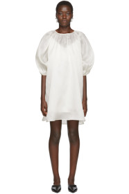 Arch The - SSENSE 限定 オフホワイト シルク バルーン ドレス