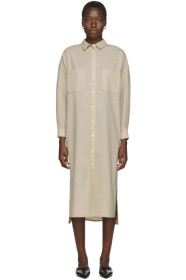 Arch The - Robe chemise beige