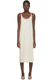 Arch The - Robe en soie et cachemire blanc cassé