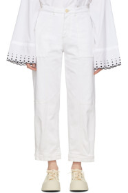 See by Chloé - White Panelled Jeans