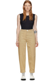See by Chloé - Tan Panelled Jeans