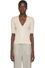 Arch The - Off-White Half Sleeve Cardigan