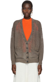 See by Chloé - Cardigan en lin brun