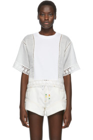 See by Chloé - White Lace Panelled Blouse