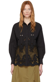 See by Chloé - Black Broderie Anglaise Shirt