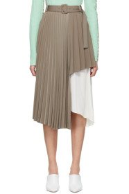 Andersson Bell - Beige Melanie Double Layered Skirt