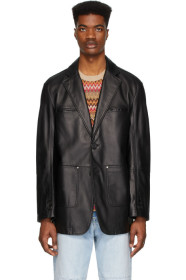 Andersson Bell - Black Lambskin New Daddy Classic Jacket