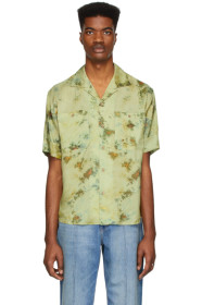 Andersson Bell - Green Open Collar Shirt