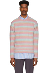Andersson Bell - Pink Brushed Striped Sweater
