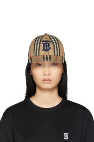 Burberry - Beige Monogram Vintage Baseball Cap