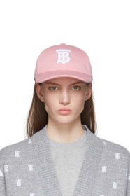Burberry - Casquette de base-ball à logo rose