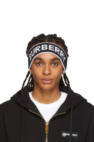 Burberry - Black & White Branded Headband