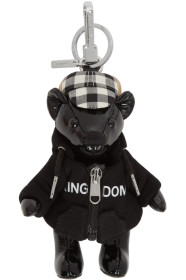 Burberry - Black Leather Thomas Hoodie & Cap Keychain