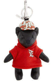 Burberry - Black Leather Thomas Hoodie & Cap Keychain
