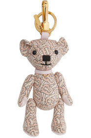 Burberry - Pink Leather Monogram Thomas Keychain