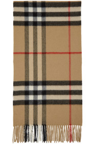 Burberry - ベージュ カシミア クラシック チェック マフラー