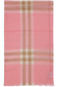 Burberry - Pink Gauze Giant Check Scarf