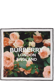 Burberry - Multicolor Silk Roses Scarf
