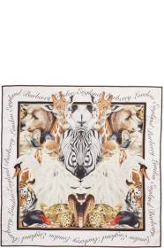 Burberry - Multicolor Silk Animalia Scarf