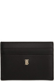 Burberry - Black Leather Sandon Card Holder