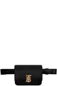 Burberry - Sac-ceinture en cuir noir TB