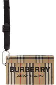 Burberry - Pochette beige Vintage Check