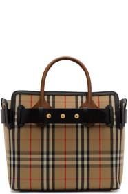 Burberry - Cabas beige Small Vintage Check Belt