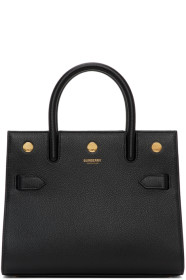 Burberry - Black Mini Two-Handle Title Bag