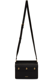 Burberry - Sac en cuir noir Baby Title