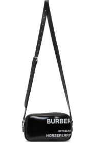 Burberry - Sac caméra en toile noir Small