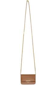 Burberry - Sac porte-cartes brun Mini Jody