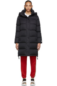 Burberry - 黑色 Sellindge 长款羽绒夹克