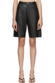 Georgia Alice - Short en cuir noir Margot