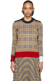 Burberry - 驼色 Zambezi 毛衣